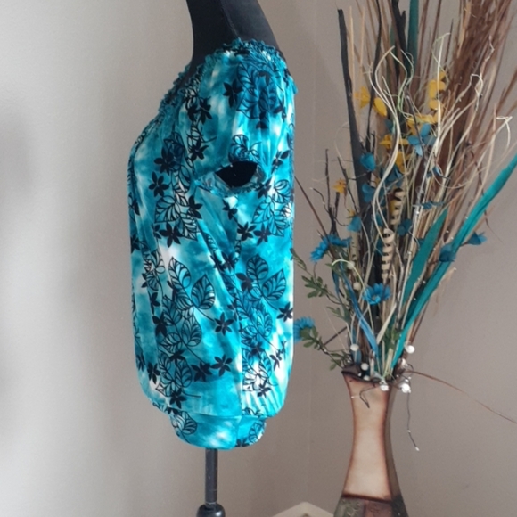 CAROL ROSE Gathered Ruched Tunic Top - Picture 2 of 7